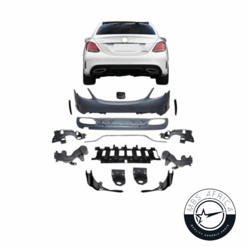 Bumper Complete Rear W205 F/L AMG for Mercedes-Benz C-Class